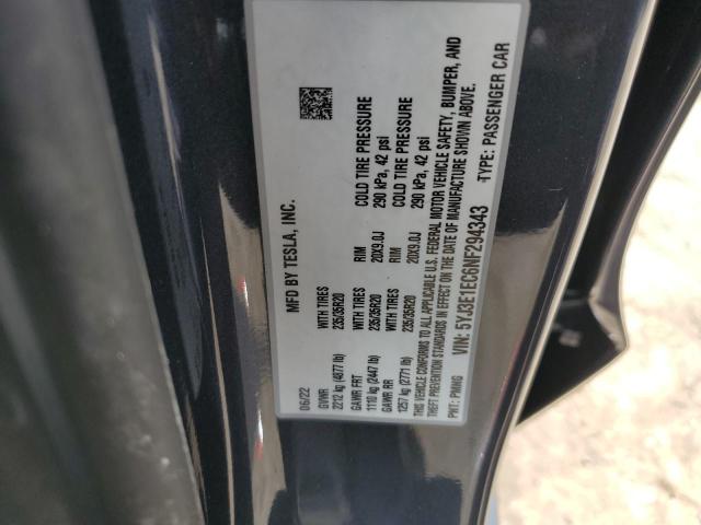 2022 TESLA MODEL 3 - 5YJ3E1EC6NF294343