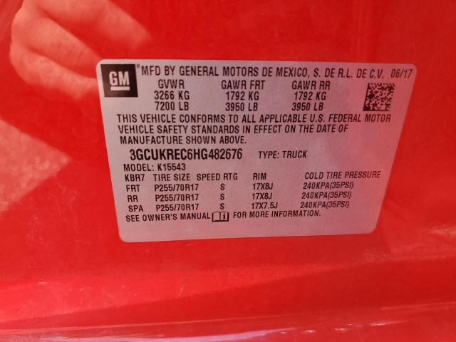 2017 CHEVROLET SILVERADO - 3GCUKREC6HG482676
