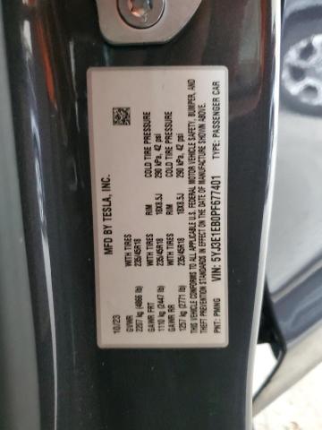 VIN 5YJ3E1EB0PF677401 2023 Tesla MODEL 3 no.12