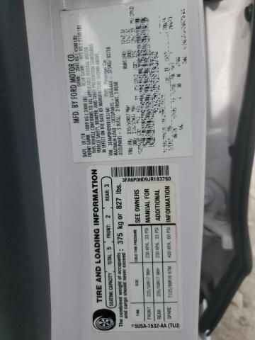 2018 FORD FUSION SE - 3FA6P0HD9JR183760