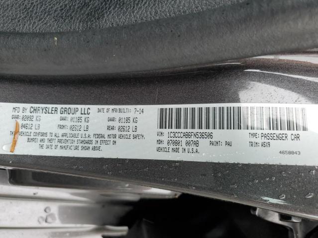 2015 CHRYSLER 200 LIMITE - 1C3CCCAB6FN536506