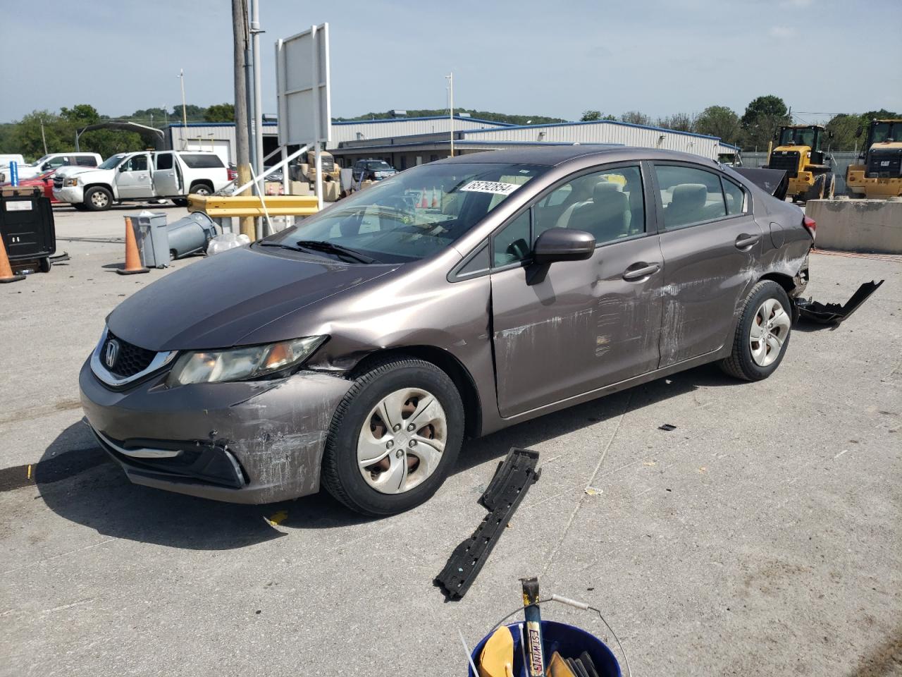 Lot #2776744761 2014 HONDA CIVIC LX