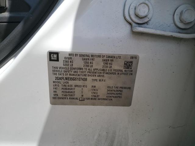 2016 GMC TERRAIN SL - 2GKFLNE35G6107438