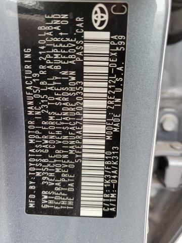 2020 TOYOTA COROLLA LE - 5YFEPRAE7LP020353