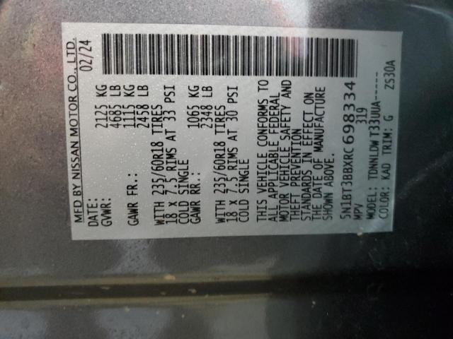 2024 NISSAN ROGUE SV - 5N1BT3BBXRC698334