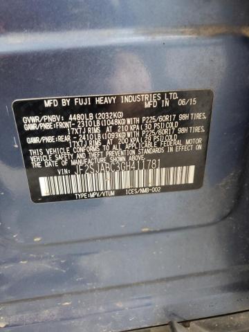 2016 SUBARU FORESTER 2 - JF2SJABC3GH411781