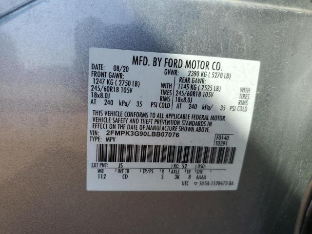 2020 FORD EDGE SE - 2FMPK3G90LBB07076