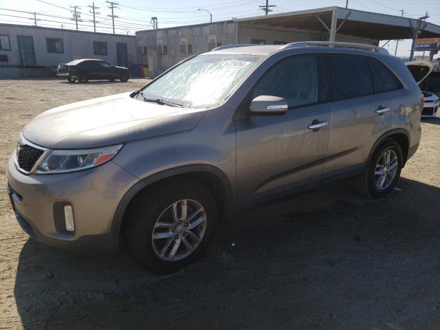 KIA SORENTO LX 2014 gray  gas 5XYKT4A7XEG536894 photo #1