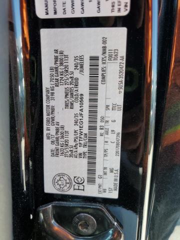 2018 FORD F150 SUPER - 1FTFW1EG1JFA10569
