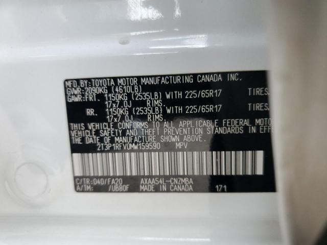 2021 TOYOTA RAV4 XLE - 2T3P1RFV0MW159590