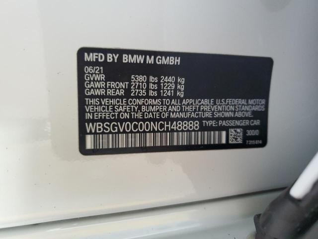 2022 BMW M8 - WBSGV0C00NCH48888