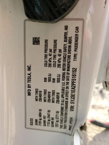 2023 TESLA MODEL 3 - 5YJ3E1EA2PF516152