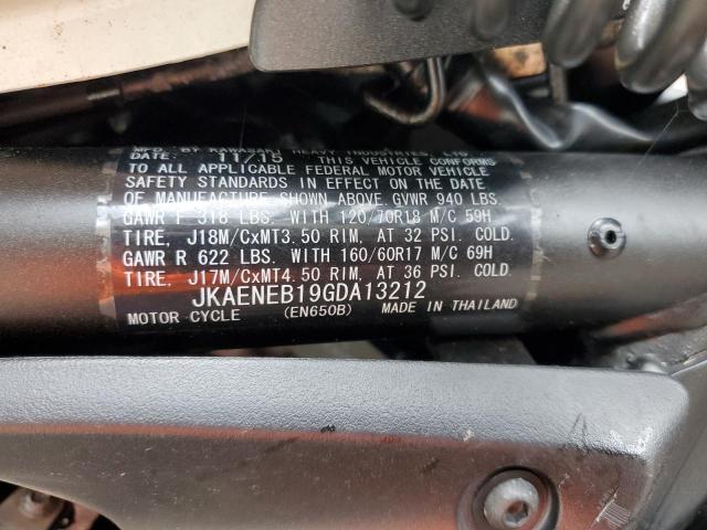 2016 KAWASAKI EN650 B JKAENEB19GDA13212