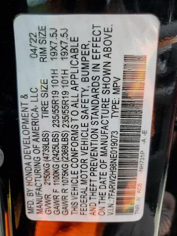 2021 HONDA CR-V TOURI - 2HKRW2H97MH609227