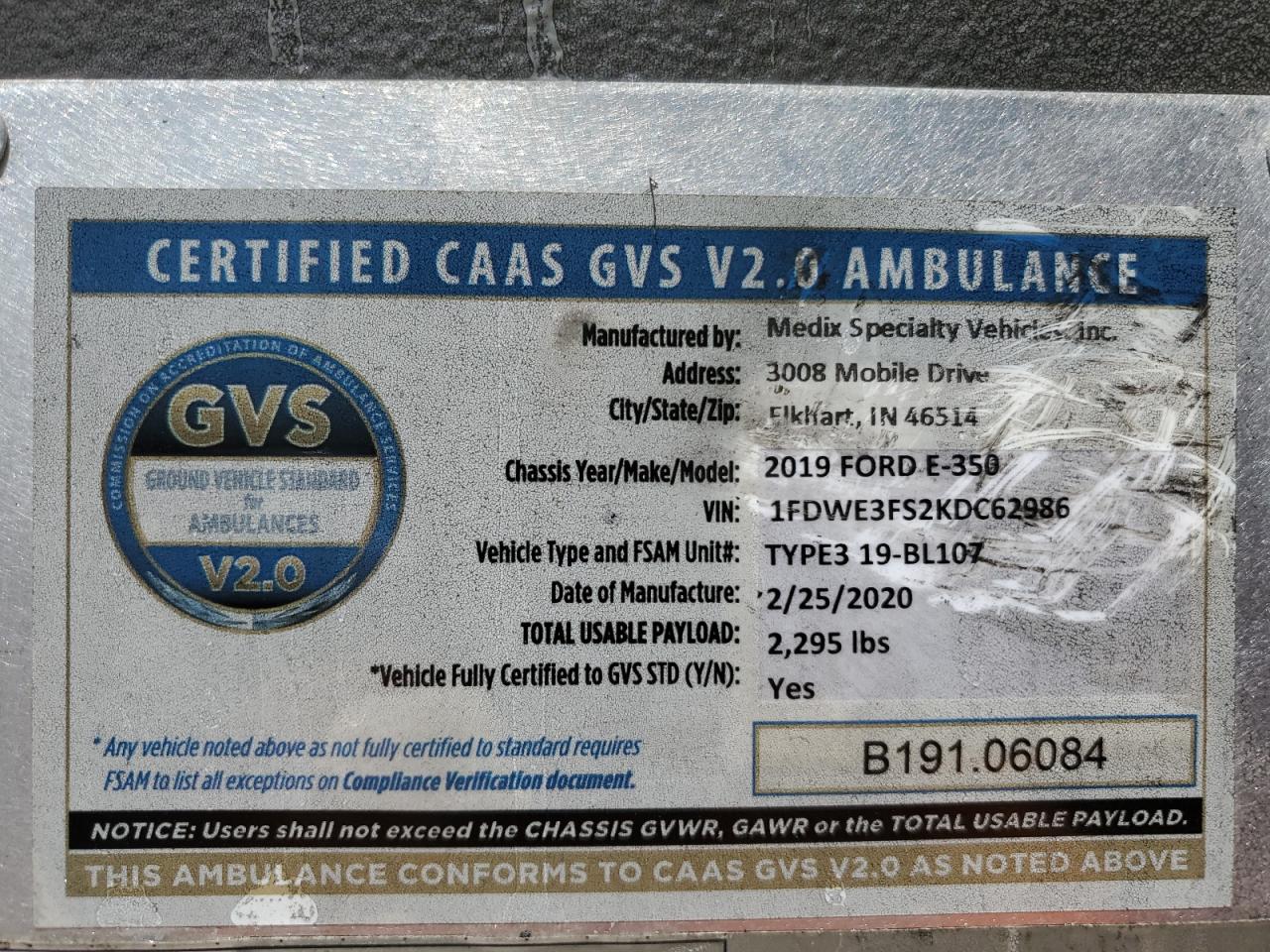 FORD ECONOLINE E350 SUPER DUTY CUTAWAY VAN