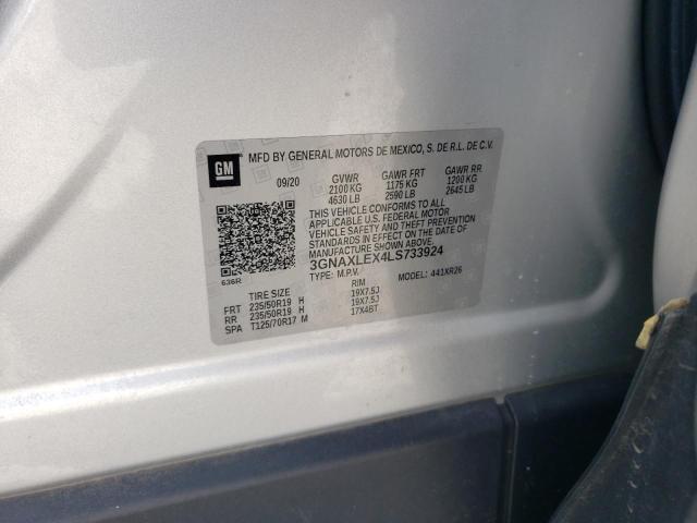 2020 CHEVROLET EQUINOX LT - 3GNAXLEX4LS733924