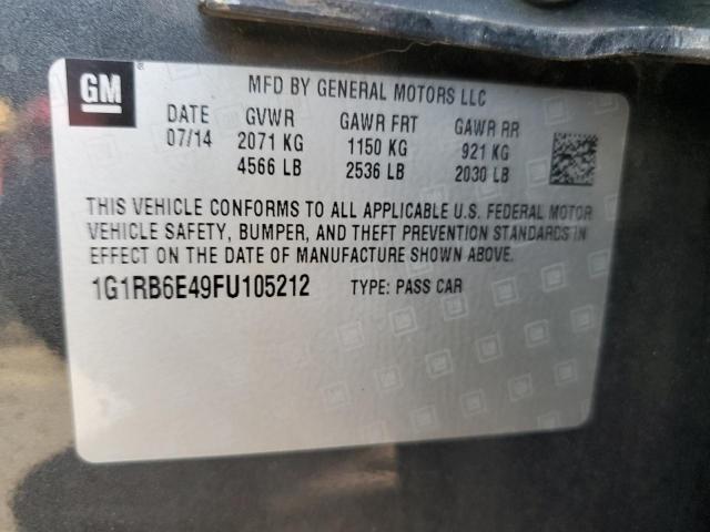 VIN 1G1RB6E49FU105212 2015 Chevrolet Volt no.12