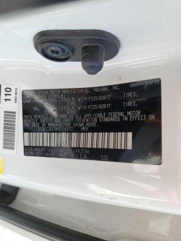 VIN 5TDKZ3DC4KS004072 2019 Toyota Sienna, LE no.14