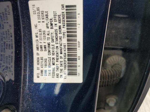 2016 HONDA ACCORD SPO 1HGCR2F5XGA142461