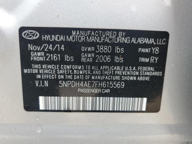 2015 HYUNDAI ELANTRA SE - 5NPDH4AE7FH615569