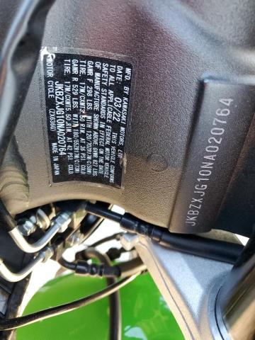 2022 KAWASAKI ZX636 K - JKBZXJG10NA020764