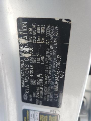 VIN KNDJP3A5XE7700392 2014 KIA Soul, + no.12