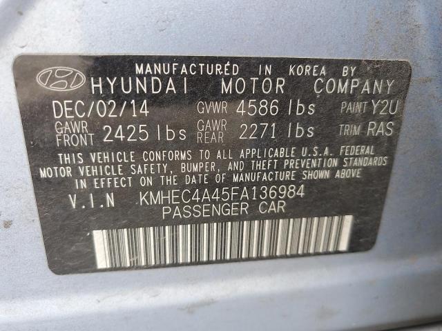 2015 HYUNDAI SONATA HYB - KMHEC4A45FA136984