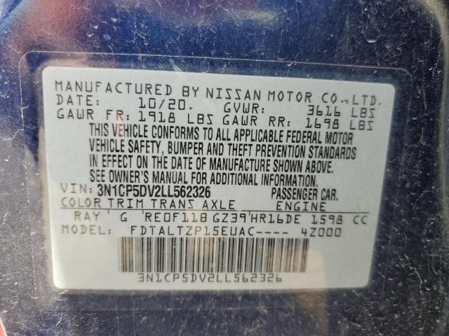 2020 NISSAN KICKS SR - 3N1CP5DV2LL562326