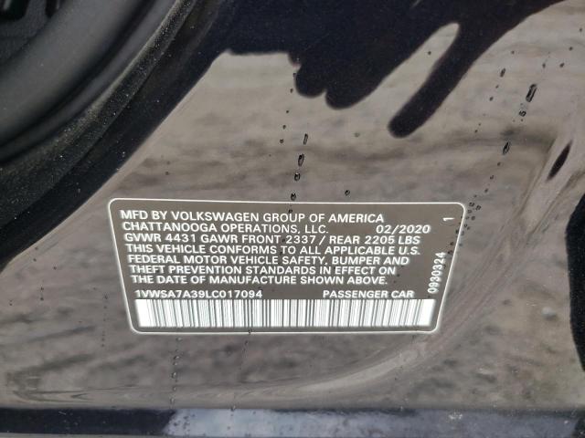 2020 VOLKSWAGEN PASSAT SE - 1VWSA7A39LC017094