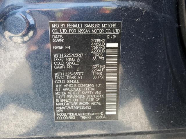 2016 NISSAN ROGUE S - KNMAT2MT2GP635492