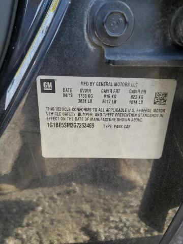 2016 CHEVROLET CRUZE LT - 1G1BE5SM3G7263469