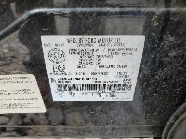 2019 FORD EDGE TITAN - 2FMPK4K96KBC07713