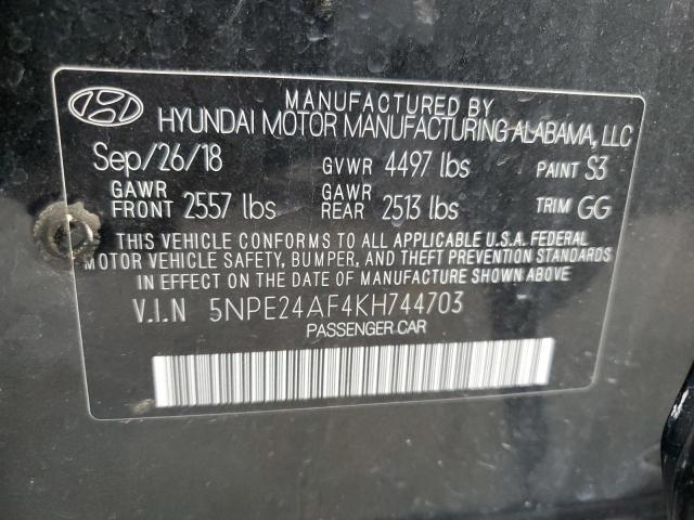 2019 HYUNDAI SONATA SE - 5NPE24AF4KH744703