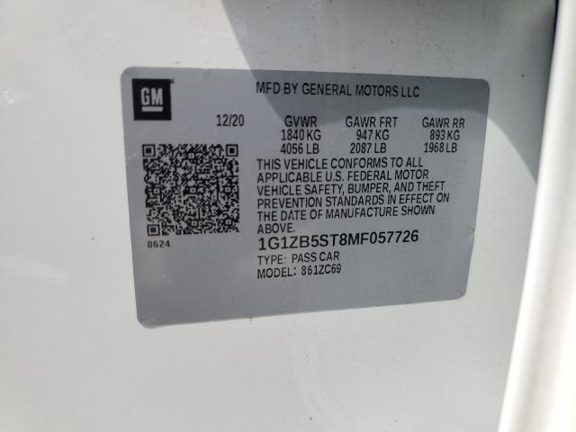 2021 CHEVROLET MALIBU LS - 1G1ZB5ST8MF057726