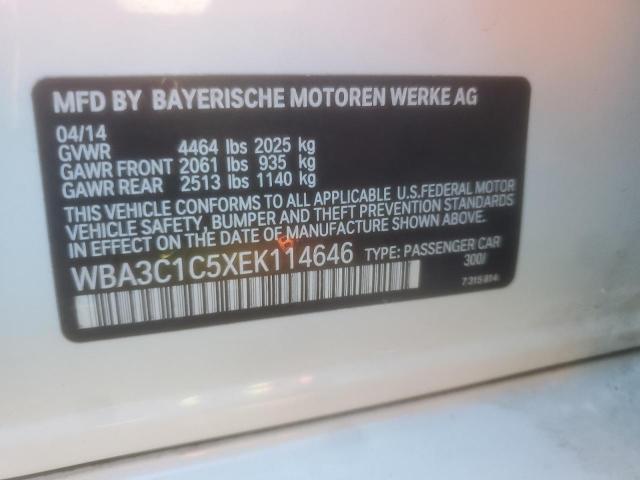 VIN WBA3C1C5XEK114646 2014 BMW 3 Series, 328 I Sulev no.12