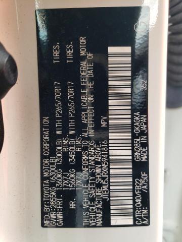 2021 TOYOTA 4RUNNER SR - JTEMU5JRXM5941816