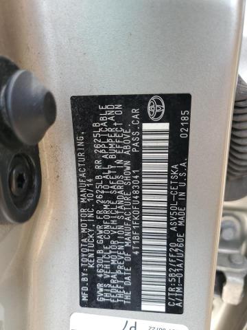 VIN 4T1BF1FK0FU483041 2015 Toyota Camry, LE no.12