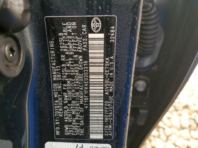 VIN 4T1BF1FK4EU303316 2014 Toyota Camry, L no.12