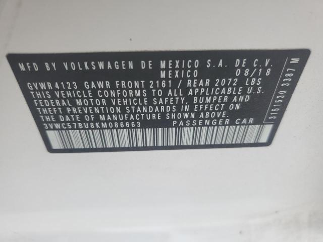 2019 VOLKSWAGEN JETTA S - 3VWC57BU8KM086663