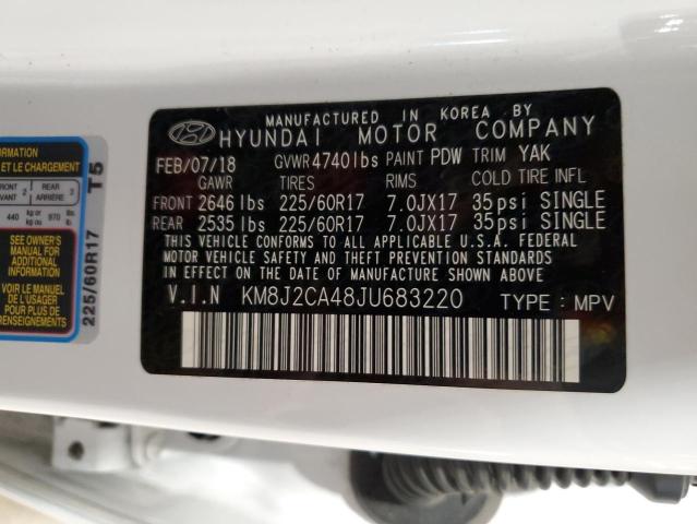 2018 HYUNDAI TUCSON SE - KM8J2CA48JU683220