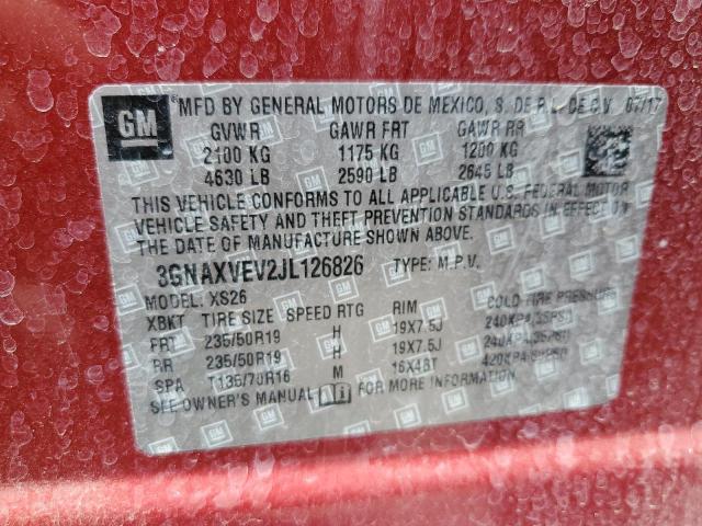 2018 CHEVROLET EQUINOX PR - 3GNAXVEV2JL126826