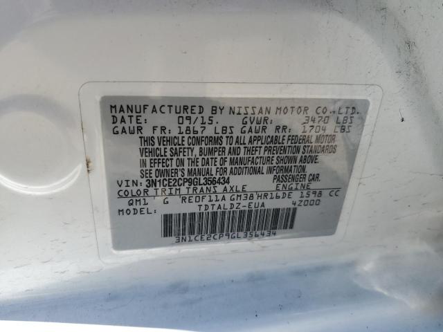 2016 NISSAN VERSA NOTE - 3N1CE2CP9GL356434