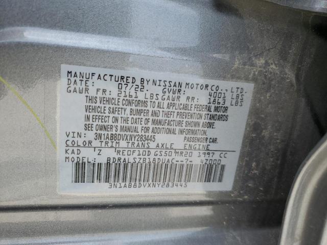 2022 NISSAN SENTRA SR - 3N1AB8DVXNY283445