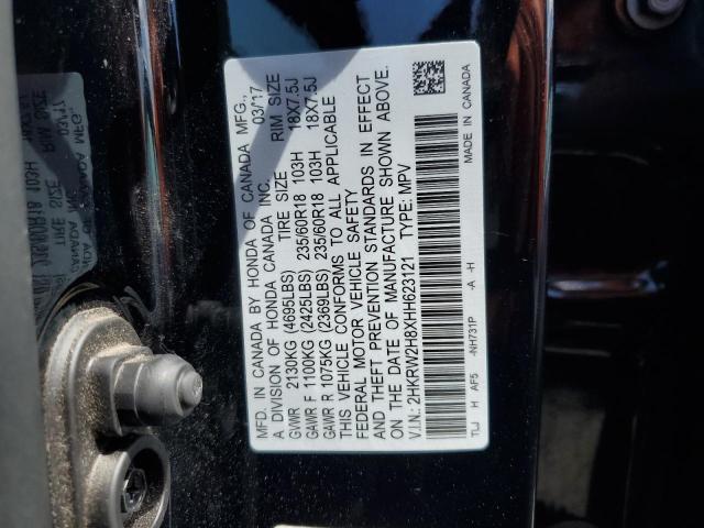 2017 HONDA CR-V EXL - 2HKRW2H8XHH623121