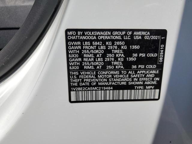 VIN 1V2BE2CA5MC219484 2021 Volkswagen Atlas, Sel no.13