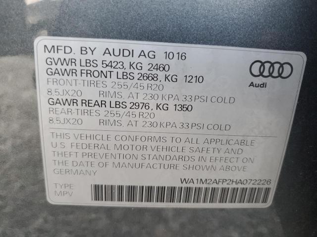 VIN WA1M2AFP2HA072226 2017 Audi Q5, Premium Plus no.14