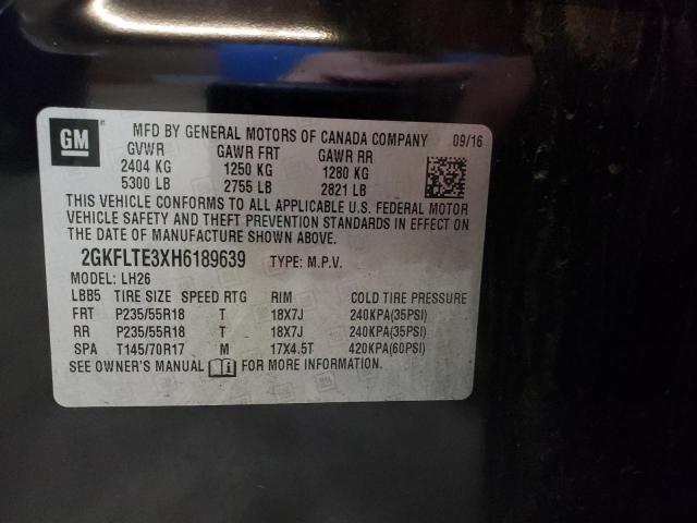 2017 GMC TERRAIN SL - 2GKFLTE3XH6189639