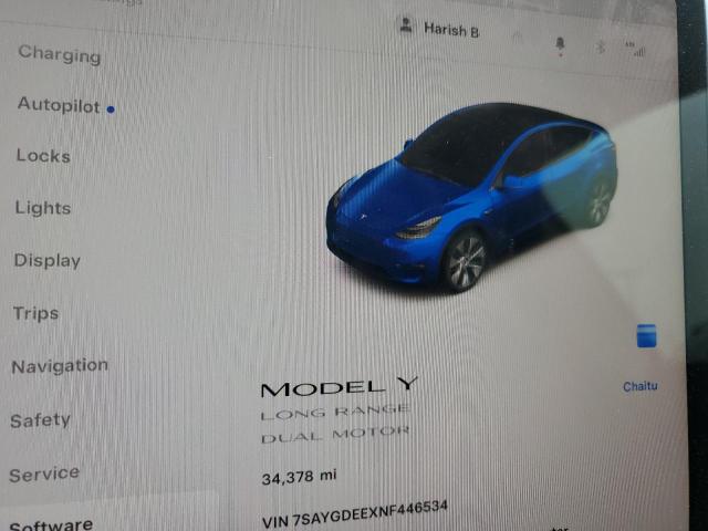 2022 TESLA MODEL Y - 7SAYGDEEXNF446534