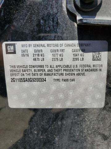 2016 CHEVROLET IMPALA LT - 2G1105SA8G9200334