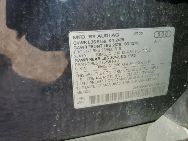 VIN WA1CNAFY2L2092734 2020 Audi Q5, Prestige no.13